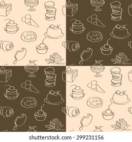 dark and bright wallpaper with sweets