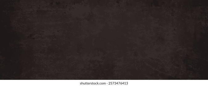 Dark brown background with a grunge texture. The background features a rough, distressed style with brown tones throughout. Rough concrete texture background. Brown background vector.