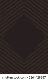 Dark brown background with lines. Empty space to insert text. Flyer template.