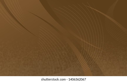 dark brown background with stripes and dots