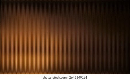 Vidro com nervuras marrom escuro bege laranja. Fundo de textura de vidro com nervuras vetoriais. Gradiente de malha. superfície de banho com nervuras acrílicas. Cobertura semitransparente de fundo de vidro vermelho. Janela da parede do banho