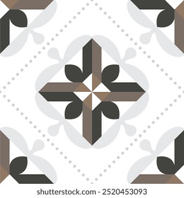 Patrón de Vector sin costuras diagonal marrón oscuro y negro. Patrón geométrico de la rejilla del azulejo del diamante. Patrón de textura de mosaico lujoso. Líneas de chevron dorado sobre fondo blanco de diseño minimalista.