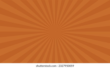Dark brown burst stripe, vector illustration.