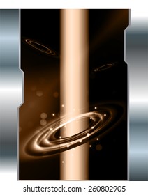 Dark brown color Light Abstract Technology background for computer graphic website internet. space, universe, cosmos, stars. silver