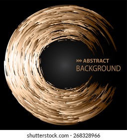 Dark brown color Light Abstract Technology background for computer graphic website internet. black background. circuit. Brochure. text box. banner. card.
