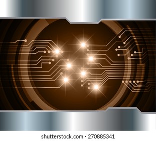 dark brown color Light Abstract Technology background for computer graphic website internet and business. circuit. vector illustration. silver