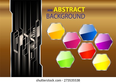 dark brown color Light Abstract Technology background computer graphic website internet and business. circuit. vector illustration. text box. Brochure. card. banner flyer magazine. Design label. 