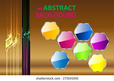 dark brown color Light Abstract Technology background computer graphic website internet and business. circuit. vector illustration. text box. Brochure. card. banner flyer magazine. Design label. 