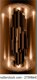 dark brown color Light Abstract Technology background for computer graphic website internet and business. circuit. vector illustration. infographics