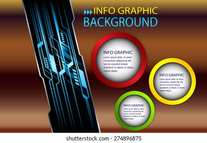 dark brown color Light Abstract Technology background computer graphic website internet and business. circuit. vector illustration. text box. Brochure. card. banner flyer magazine. circle Design label