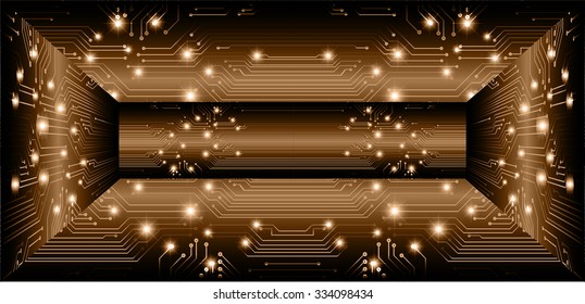 dark brown color Light Abstract Technology background for computer graphic website internet and business. 