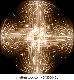 dark brown color Light Abstract Technology background for computer graphic website internet and business. circuit. illustration. digital. infographics. binary code background. www. vector.one. zero.