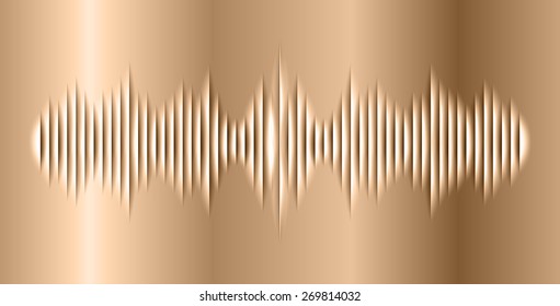 dark brown copper abstract digital sound wave background. Light Technology background for computer graphic website internet.