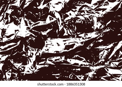 Dark brown crumpled paper texture and background.