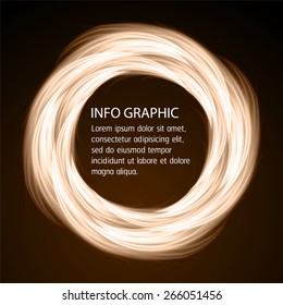 Dark brown fire circle Light Abstract Technology background for computer graphic website internet business. text box. Brochure. card. banner. label.