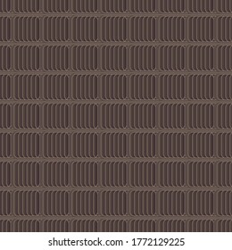 Dark brown geometric abstract seamless vector pattern. Unisex surface print design for fabrics, textiles, stationery, and packaging.