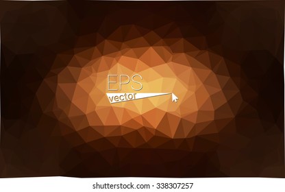 Dark brown geometric rumpled triangular low poly origami style gradient illustration graphic background. Vector polygonal design for your business. Dark brown geometric rumpled triangular low poly origami style gradient illustration graphic background. Vector polygonal design for your business.