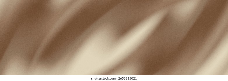 Dark brown gradient mesh bg with noise as a seamless pattern. Soft mocha mousse color abstract vector illustration with watercolor effect and texture. Blurred vector background