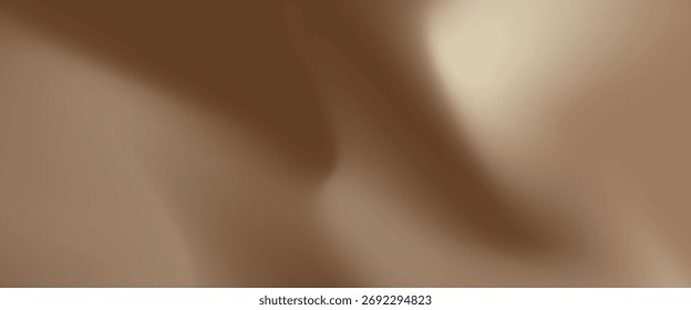 Bolsa de malla degradada marrón oscuro con ruido como patrón sin costuras. Ilustración vectorial abstracta de color suave de mousse mocha con efecto de acuarela y textura. Fondo de Vector borroso
