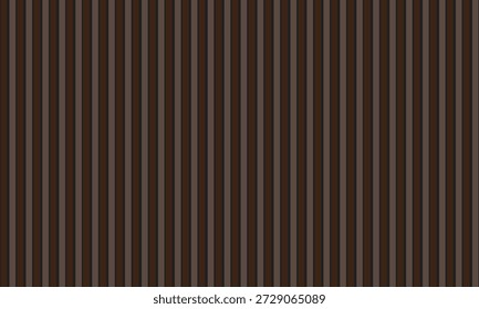 Fondo de patrón de rayas de Vertical marrón oscuro y gris con Vector de efecto de sombra sutil