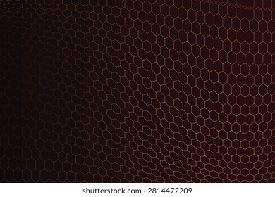 Dark brown hexagonal grid texture close-up darkbrown