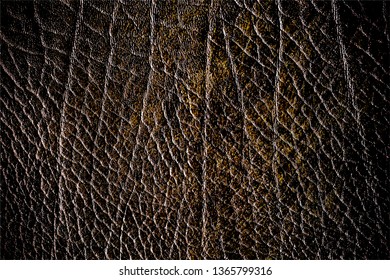 Dark brown leather textured background vector