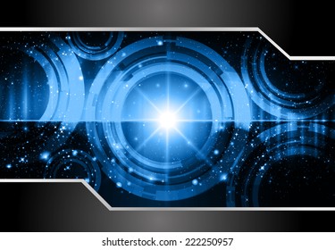 Dark brown Light Abstract Technology background for computer graphic website and internet. stars, aura. beam.