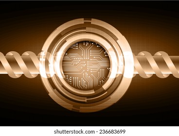 Dark brown Light Abstract Technology background for computer graphic website and internet.