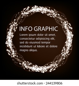Dark brown Light Abstract Technology background for computer graphic website internet. text box. Brochure. card.