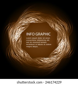 Dark brown Light Abstract Technology background for computer graphic website internet. text box. Brochure. card.