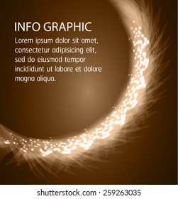 Dark brown Light Abstract Technology background for computer graphic website internet and business. text box. Brochure. card.