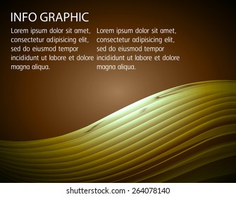 Dark brown Light Abstract Technology background for computer graphic website internet and business. text box. Brochure. card. wave. banner. curve