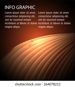 Dark brown Light Abstract Technology background for computer graphic website internet and business. text box. Brochure. card. wave. banner. curve