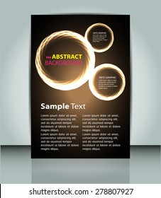 dark brown Light Abstract Technology background computer graphic website internet and business. vector illustration. text box. Brochure. card. banner flyer magazine. Design label.