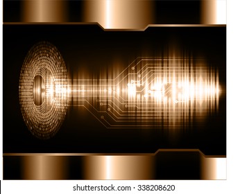 dark brown Light Abstract Technology background for computer graphic website internet and business. circuit. illustration.digital. infographics. binary code. zero one. vector. wave sound