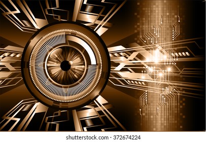dark brown Light Abstract Technology background for computer graphic website internet business. circuit. illustration.digital.infographics. binary code. www.motion move blur. eye scan virus. vector