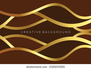 dark brown with luxury line background 