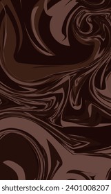 Dark Brown Marbled Abstract Background