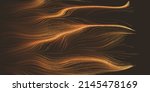 Dark Brown Moving, Flowing, Stream of Particles in Curving, Wavy Lines - Digitally Generated Dark Futuristic Abstract 3D Geometric Background Design, Generative Art in Editable Vector Format