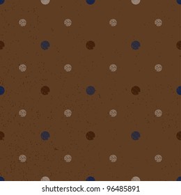 Dark brown old texture with dots