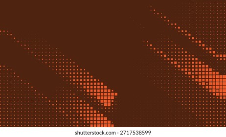 Fundo de onda diagonal de meio-tom marrom escuro com profundidade Ilustração de Vetor