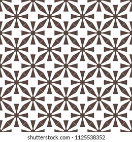 Dark brown pattern on white background, seamless pattern
