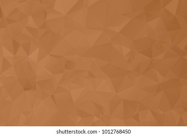 Dark brown polygonal illustration texture background