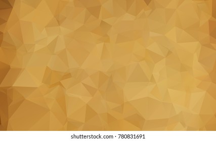Dark brown polygonal illustration texture background