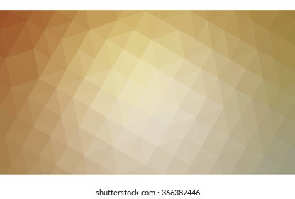Dark brown polygonal illustration, which consist of triangles. Geometric background in Origami style with gradient. Triangular design for your business.