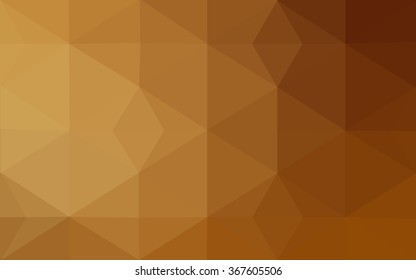 Dark brown polygonal illustration, which consist of triangles. Geometric background in Origami style with gradient. Triangular design for your business.