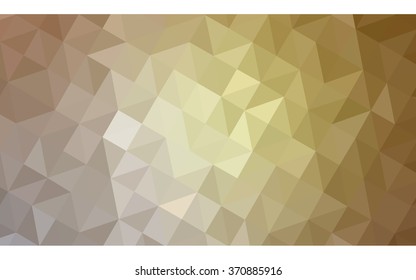 Dark brown polygonal illustration, which consist of triangles. Geometric background in Origami style with gradient. Triangular design for your business.