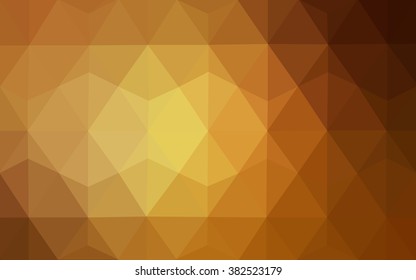 Dark brown polygonal illustration, which consist of triangles. Geometric background in Origami style with gradient. Triangular design for your business.