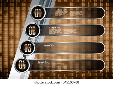 dark brown silver black Web Design Website Elements Template for graphic internet. text box. label. infographics. metal. card. pixel. Metals, alloys, steel, aluminum. button