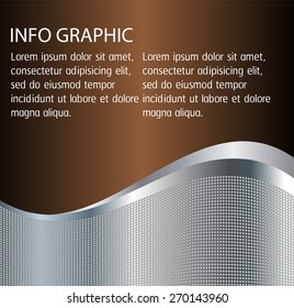 dark brown silver Light Abstract Technology background for computer graphic website internet. text box. Brochure. card. wave. label. banner. curve.